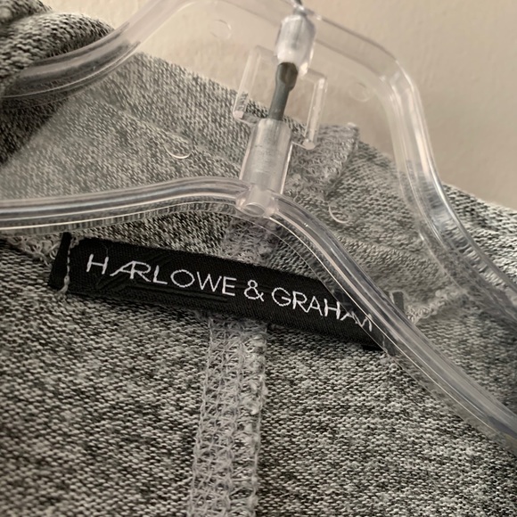 Harlowe & Graham Grey Long sleeve Cardigan 1X - Picture 2 of 2